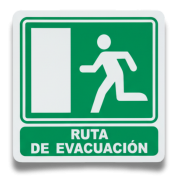 Señalamiento Salida de Emergencia 40X40 Mate