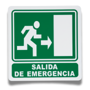 Señalamiento Salida de Emergencia 20X40 Mate