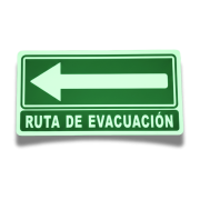 Señalamiento Ruta de Evacuación 40x60 fotoluminiscente