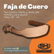 Faja de Cuero / Tallas: 46 - 50