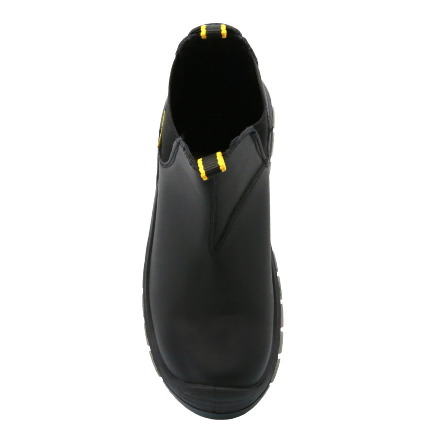 Botín Industrial , Marca Triples Pro, Piel Negro, Modelo 504