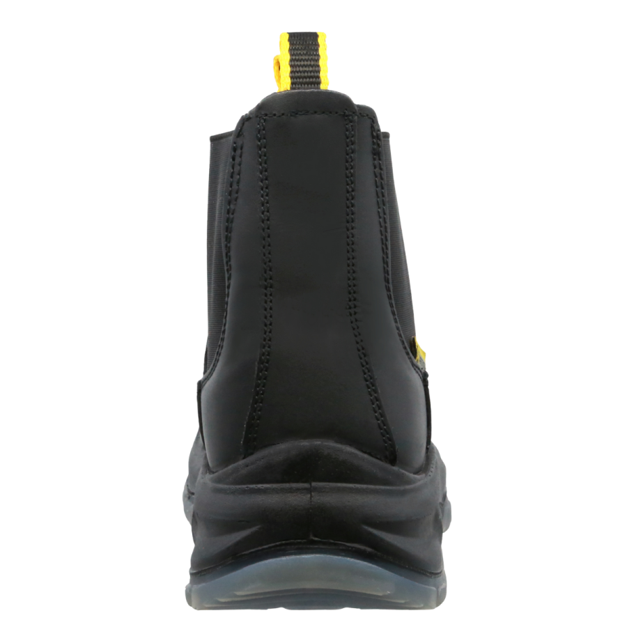 Botín Industrial , Marca Triples Pro, Piel Negro, Modelo 504