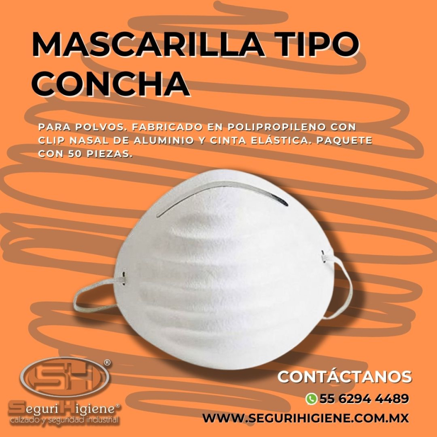 Mascarrilla tipo Concha