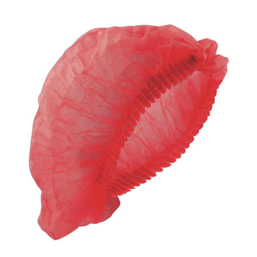 COFIA PLISADA DE POLIPROPILENO, VERDE, AZUL O ROJO.