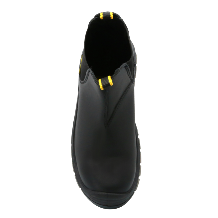 Botín Industrial , Marca Triples Pro, Piel Negro, Modelo 504