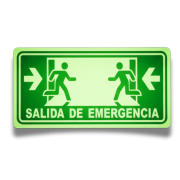 Señalamiento Salida de Emergencia 10x20 fotoluminiscente