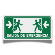 Señalamiento Salida de Emergencia 20X40 Mate