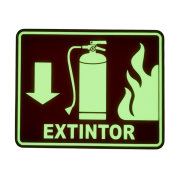Señalamiento Extintor Fotoluminiscente 30X40