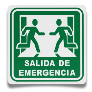 Señalamiento Salida de Emergencia 40X40 Mate