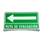 Señalamiento Ruta de Evacuación 10x20 fotoluminiscente