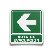 Señalamiento Ruta de Evacuación 20x20 Mate