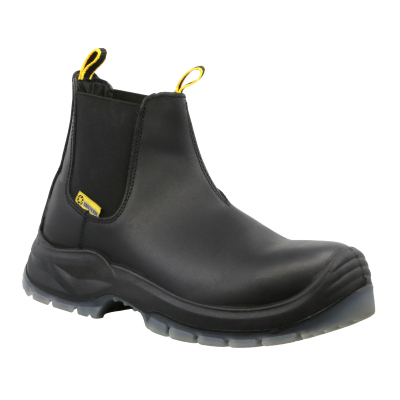 Botín Industrial , Marca Triples Pro, Piel Negro, Modelo 504