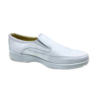 Zapato Estilo Clínico Modelo Bianco SB24 Caballero Blanco
