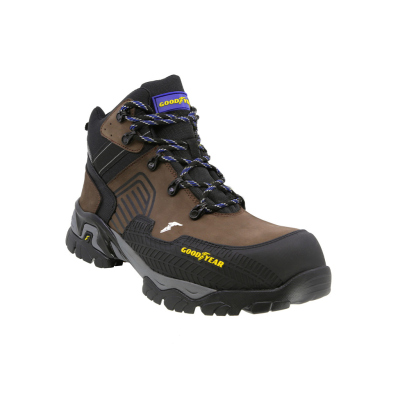 Calzado Industrial Tipo Borceguí, Marca Goodyear, Modelo SAFETREK GY101 Café