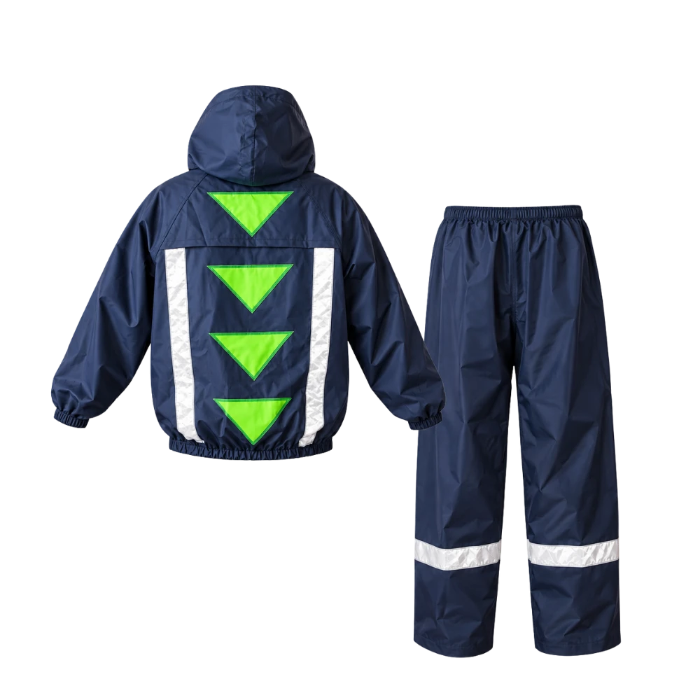 Impermeable Dos Piezas Estilo Motociclista