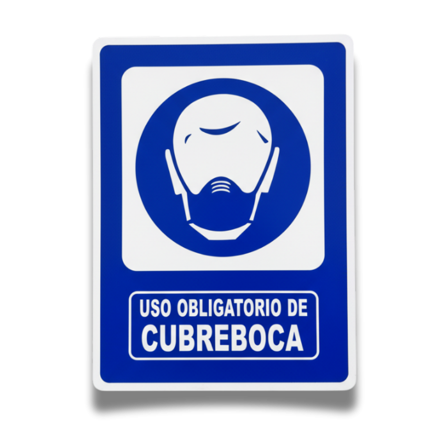 Señalamiento 'Uso Obligatorio' 30x40 Mate